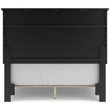 Lanolee Black Full Panel 5-Piece Bedroom Set w/ 2 Nightstands (Online Special Price) - Ornate Home