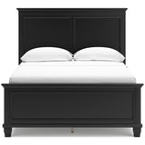 Lanolee Black Full Panel 6-Piece Bedroom Set w/ 2 Nightstands (Online Special Price) - Ornate Home