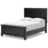 Lanolee Black Full Panel 6-Piece Bedroom Set w/ 2 Nightstands (Online Special Price) - Ornate Home