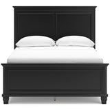 Lanolee Black Full Panel 5-Piece Bedroom Set - Ornate Home