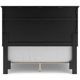 Lanolee Black Full Panel 5-Piece Bedroom Set - Ornate Home