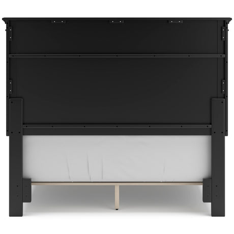 Lanolee Black Full Panel 5-Piece Bedroom Set - Ornate Home