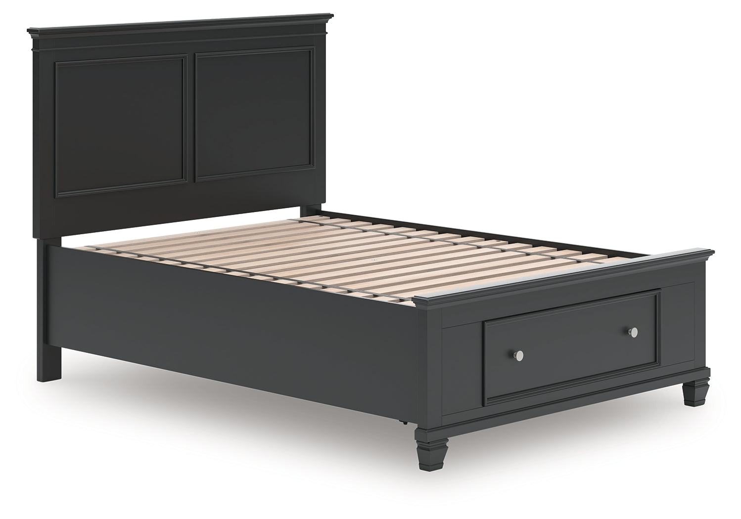 Lanolee Black Full Panel Storage Bed (Online Special Price) - Ornate Home
