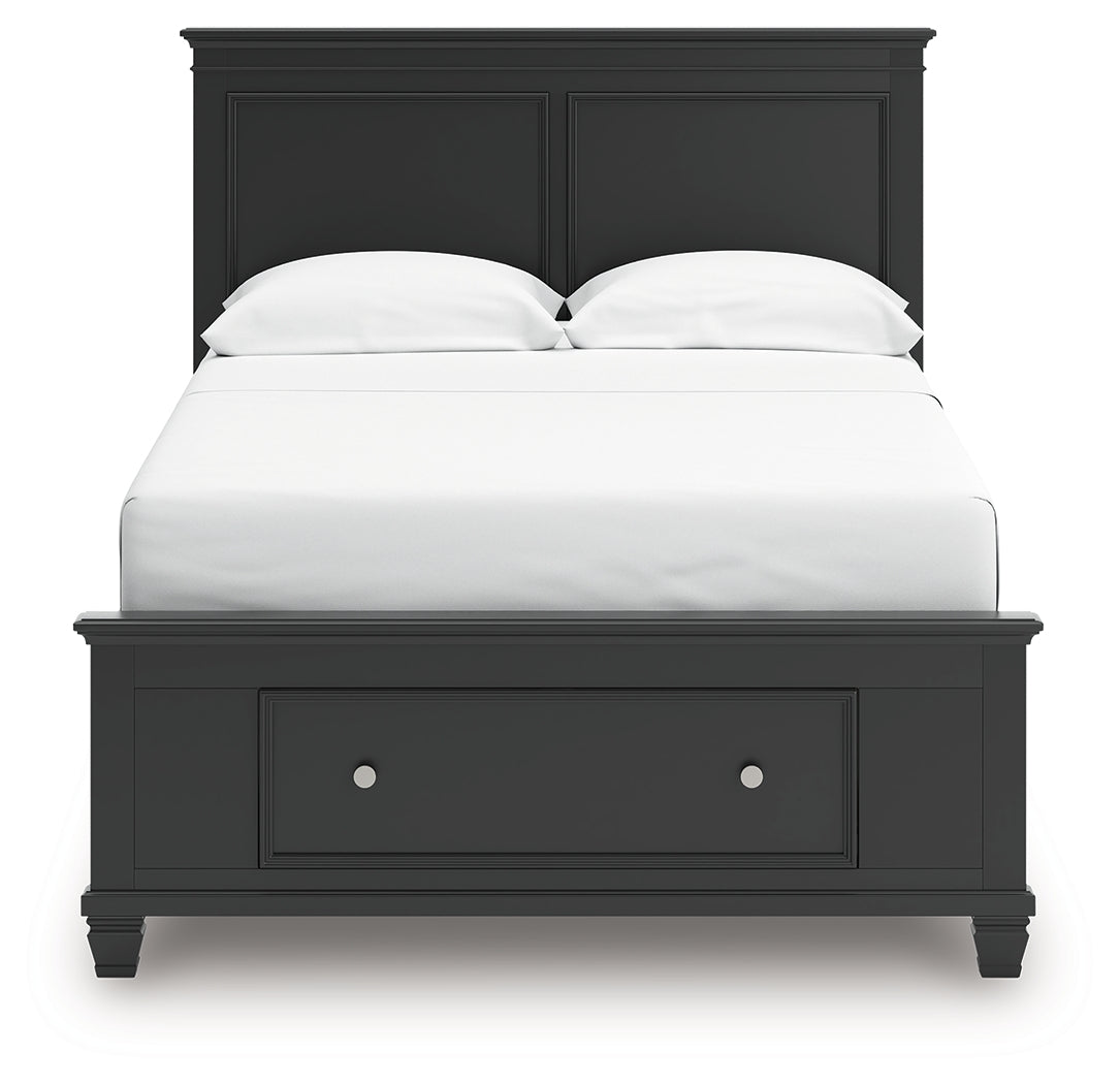 Lanolee Black Full Panel Storage Bed (Online Special Price) - Ornate Home