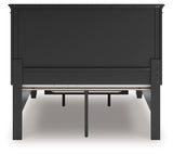 Lanolee Black Full Panel Storage Bed (Online Special Price) - Ornate Home