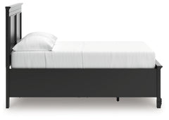 Lanolee Black Full Panel Storage Bed - Ornate Home
