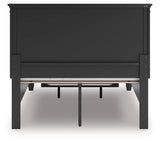 Lanolee Black Full Panel Storage Bed - Ornate Home