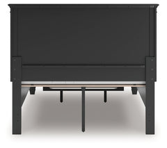 Lanolee Black Full Panel Storage Bed - Ornate Home