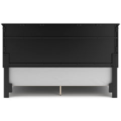 Lanolee Black King Panel 5-Piece Bedroom Set - Ornate Home