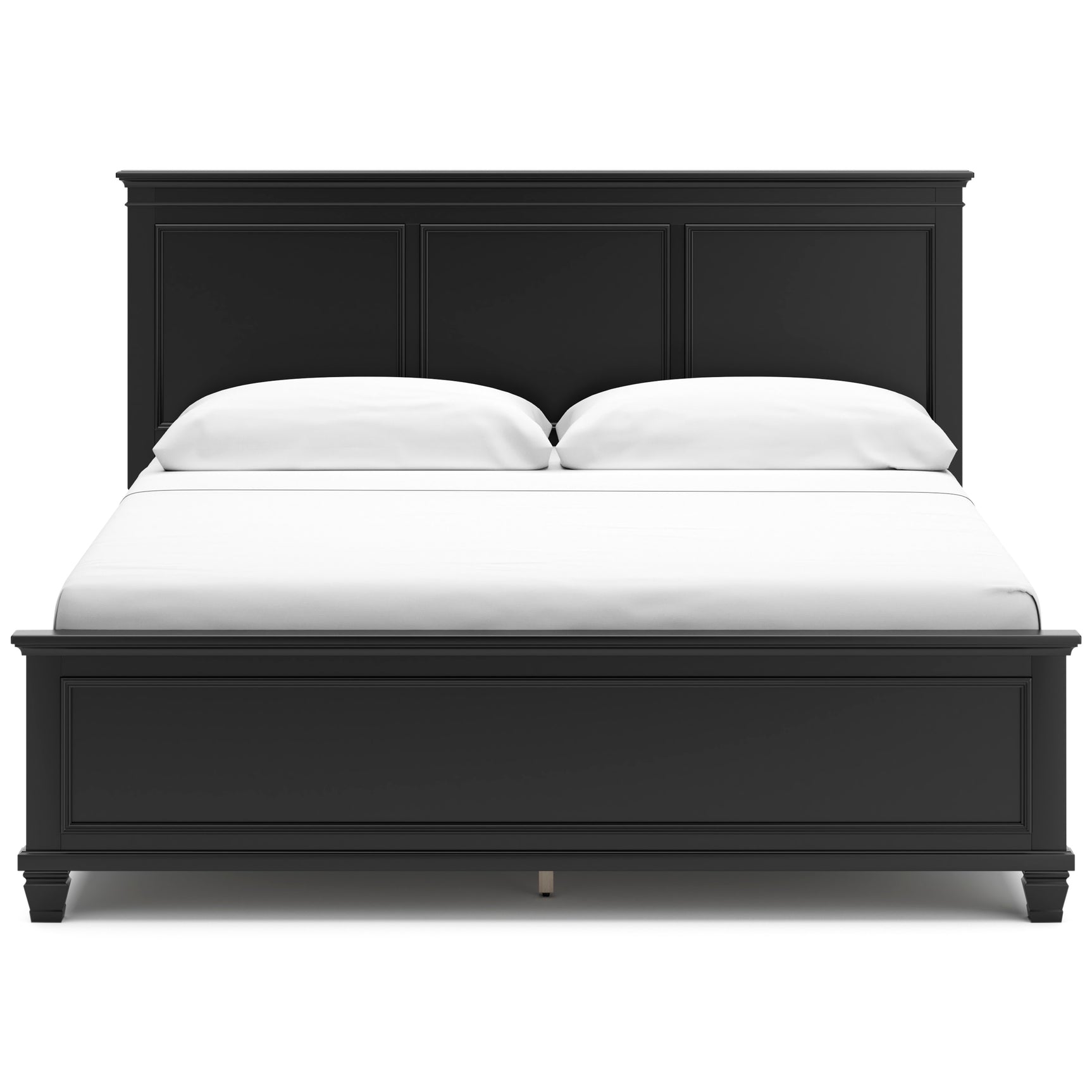 Lanolee Black King Panel 5-Piece Bedroom Set - Ornate Home
