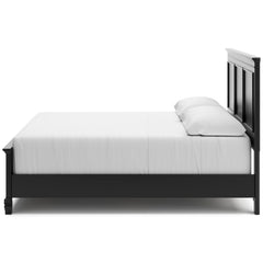 Lanolee Black King Panel 5-Piece Bedroom Set - Ornate Home