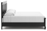 Lanolee Black King Panel Bed, Dresser, Mirror and Nightstand (Online Special Price) - Ornate Home