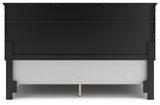 Lanolee Black King Panel Bed, Dresser, Mirror and Nightstand (Online Special Price) - Ornate Home
