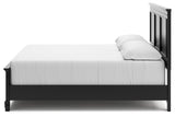 Lanolee Black King Panel Bed, Dresser, Mirror and Nightstand (Online Special Price) - Ornate Home