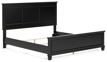 Lanolee Black King Panel Bed - Ornate Home