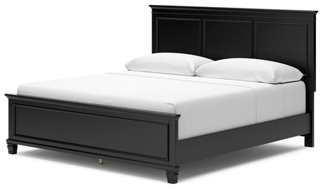 Lanolee Black King Panel Bed - Ornate Home