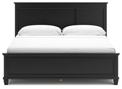 Lanolee Black King Panel Bed - Ornate Home