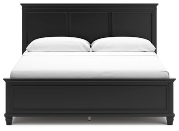 Lanolee Black King Panel Bed - Ornate Home