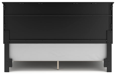 Lanolee Black King Panel Bed - Ornate Home
