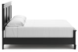 Lanolee Black King Panel Bedroom Set with Dresser, Mirror, Chest and 2 Nightstands (Online Special Price) - Ornate Home