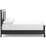 Lanolee Black Queen Panel 5-Piece Bedroom Set - Ornate Home