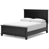 Lanolee Black Queen Panel 5-Piece Bedroom Set - Ornate Home