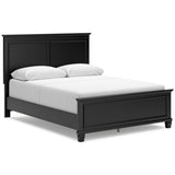 Lanolee Black Queen Panel 5-Piece Bedroom Set - Ornate Home