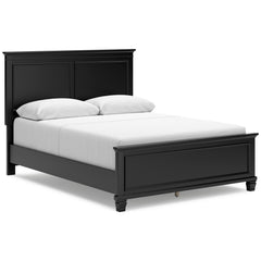 Lanolee Black Queen Panel 5-Piece Bedroom Set - Ornate Home