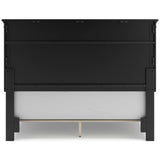 Lanolee Black Queen Panel 5-Piece Bedroom Set - Ornate Home