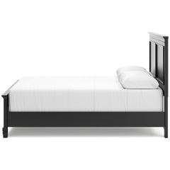 Lanolee Black Queen Panel 5-Piece Bedroom Set - Ornate Home