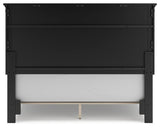 Lanolee Black Queen Panel Bed, Dresser, Mirror and Nightstand (Online Special Price) - Ornate Home