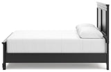Lanolee Black Queen Panel Bed, Dresser, Mirror and Nightstand (Online Special Price) - Ornate Home