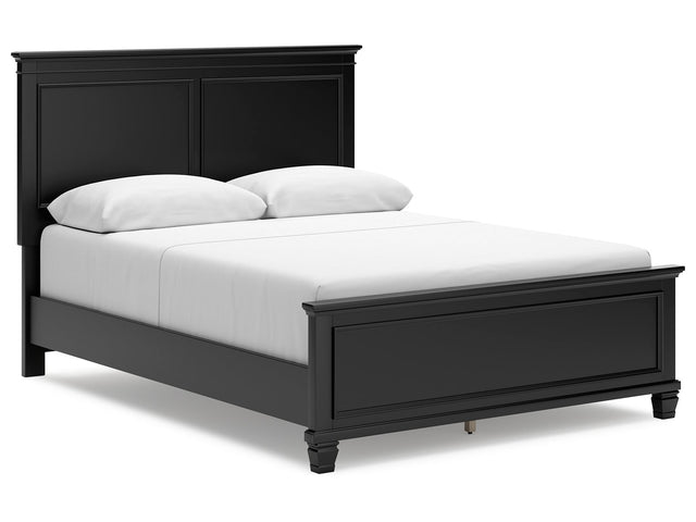 Lanolee Black Queen Panel Bed (Online Special Price) - Ornate Home