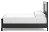 Lanolee Black Queen Panel Bed (Online Special Price) - Ornate Home