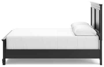 Lanolee Black Queen Panel Bed - Ornate Home