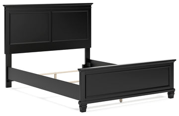 Lanolee Black Queen Panel Bed - Ornate Home