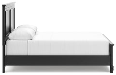 Lanolee Black Queen Panel Bed - Ornate Home
