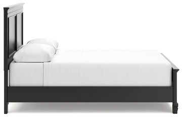 Lanolee Black Queen Panel Bed - Ornate Home