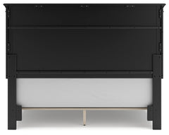 Lanolee Black Queen Panel Bed - Ornate Home