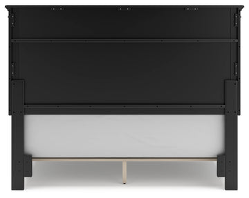 Lanolee Black Queen Panel Bed - Ornate Home