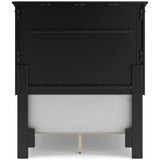 Lanolee Black Twin Panel 5-Piece Bedroom Set - Ornate Home