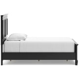 Lanolee Black Twin Panel 6-Piece Bedroom Set w/ 2 Nightstands - Ornate Home