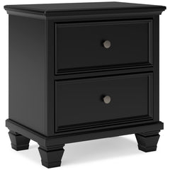 Lanolee Black Twin Panel 5-Piece Bedroom Set - Ornate Home