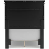Lanolee Black Twin Panel 6-Piece Bedroom Set w/ 2 Nightstands (Online Special Price) - Ornate Home