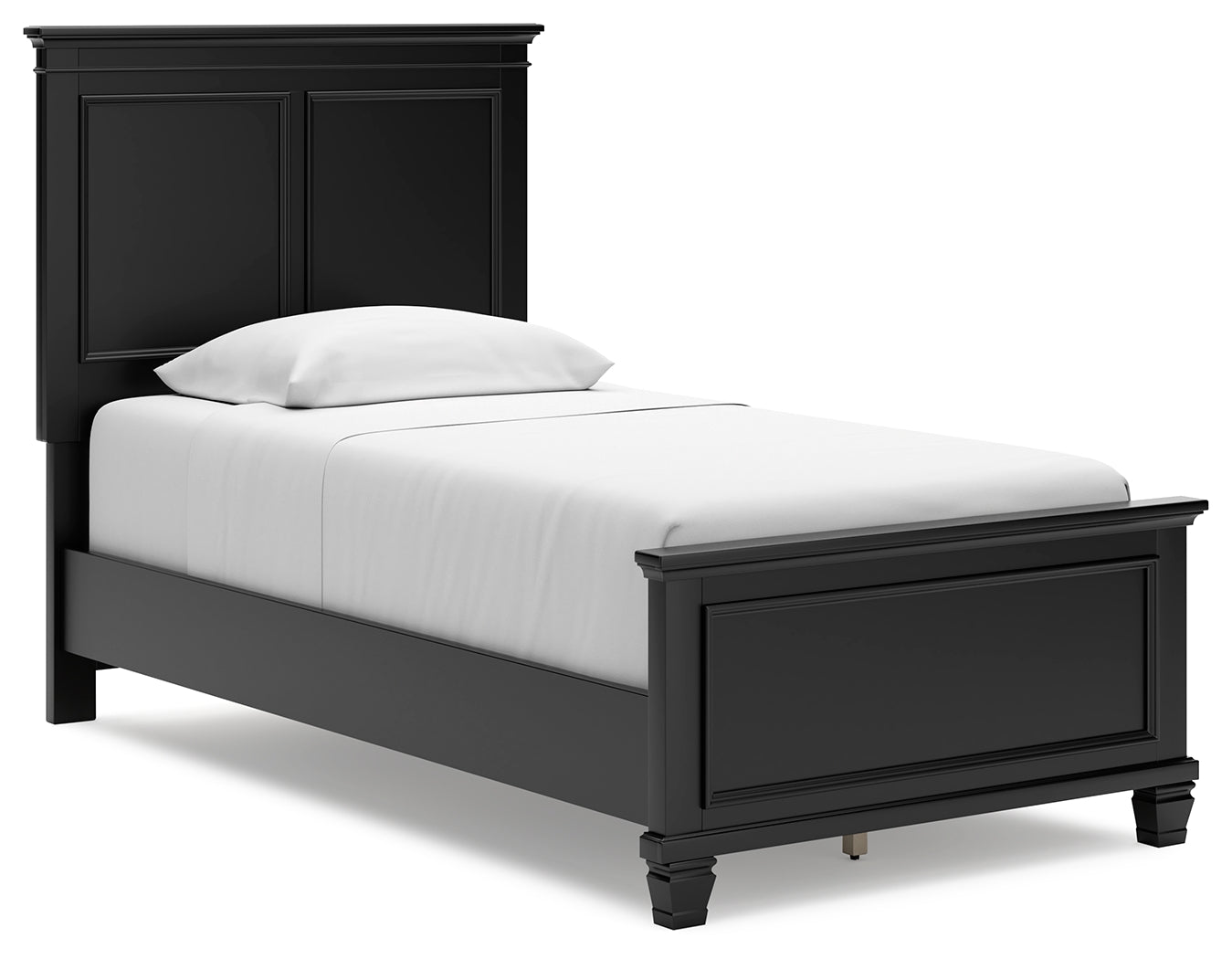 Lanolee Black Twin Panel Bedroom Set with Chest - Ornate Home