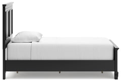 Lanolee Black Twin Panel Bedroom Set with Chest - Ornate Home