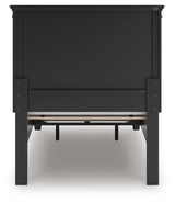 Lanolee Black Twin Panel Storage Bed (Online Special Price) - Ornate Home