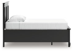 Lanolee Black Twin Panel Storage Bed - Ornate Home