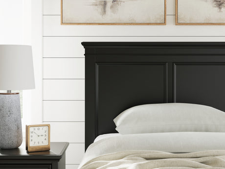 Lanolee Black Twin Panel Storage Bed - Ornate Home