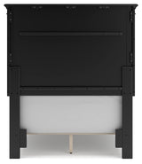 Lanolee Black Twin Panel Youth Bed - Ornate Home